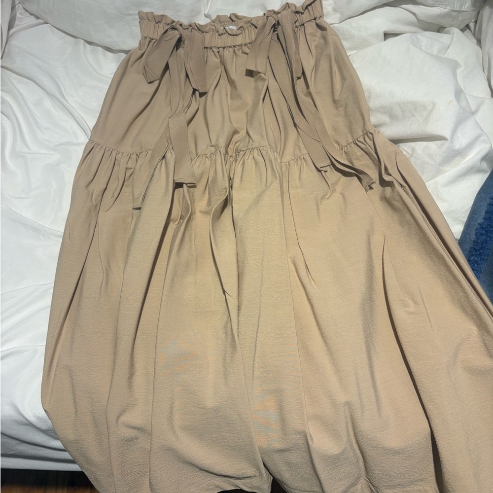 We Wore What Elegant Tan Women's Skirt